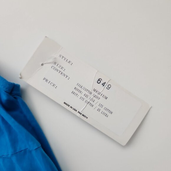 Luna Luz Blue Romantic Tank Midi Dress with pockets voluminous bubble skirt M - Picture 7 of 10